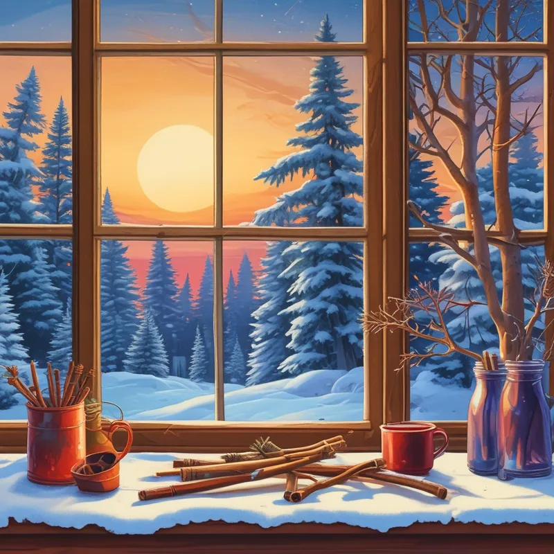 Идеи новогоднего украшения кухни: зимняя сказка